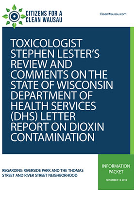 letter and comments from toxicologist stephen lester