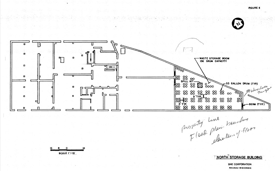drum storage diagram from 1986 dnr documents