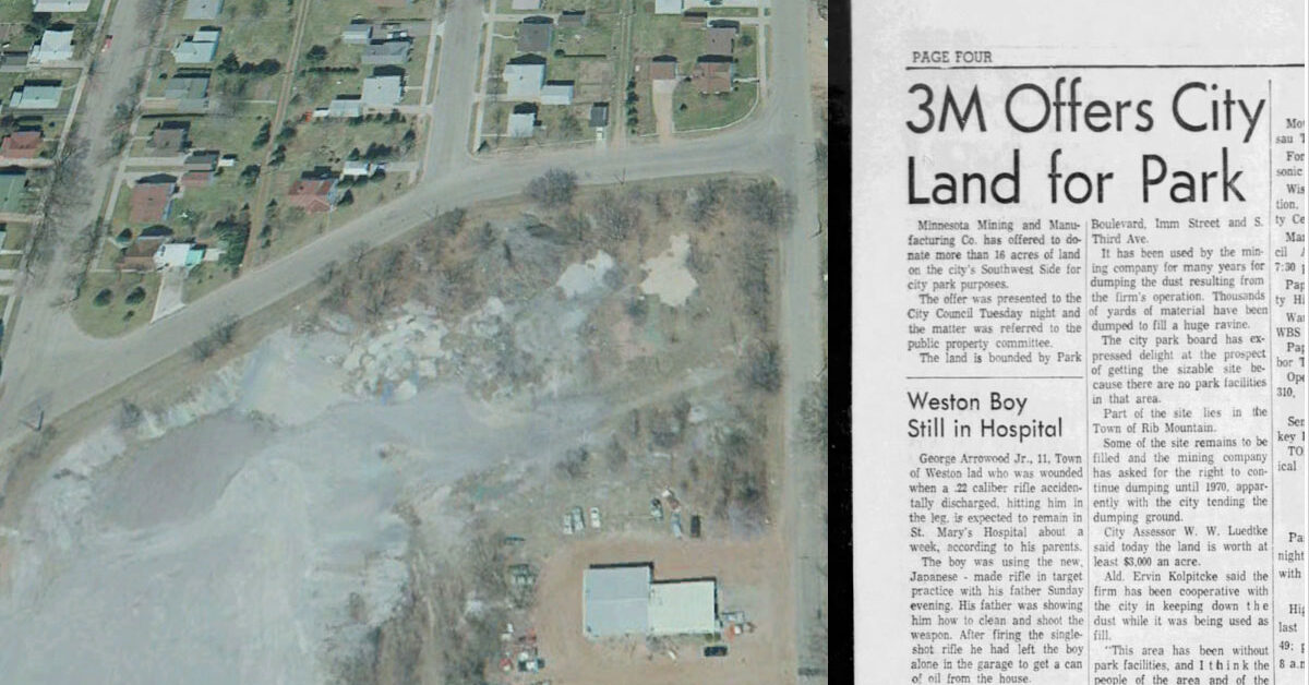 1974 Aerial Imagery of Industrial & Dump Sites on Wausau’s Southwest