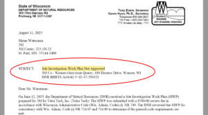 dnr not approved siwp 3m greystone pfas wausau